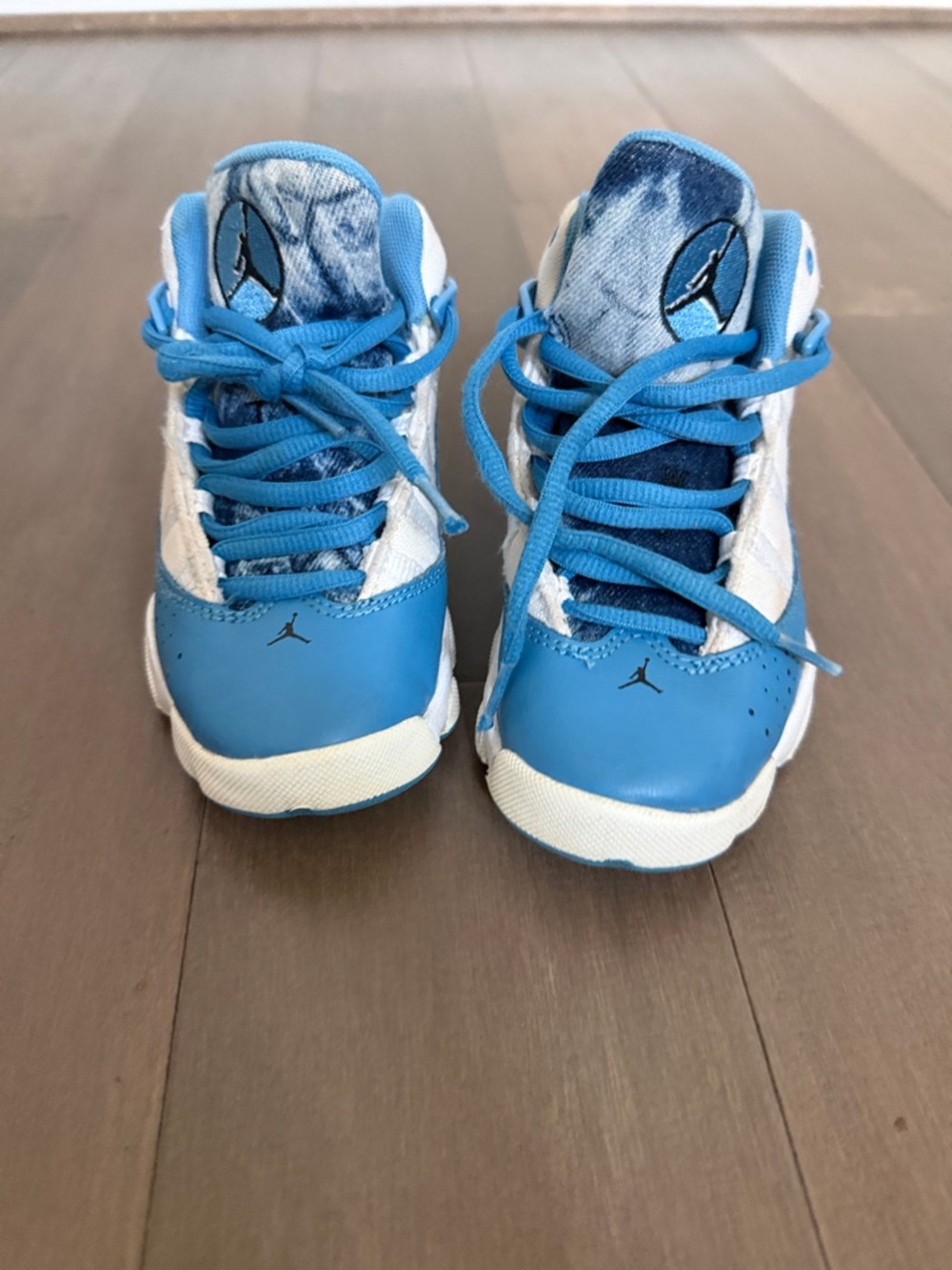 Jordan Kids Sneakers Trio - Red/Black, White/Black, Blue/White - Picture 2 of 13